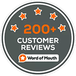 200+ Customer Reviews on Word of Mouth